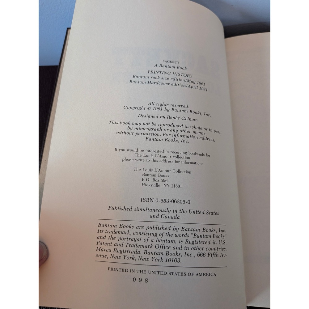 Louis L'Amour Leatherette Collection Hardcover Book Set 4 Sackett's Land - Picture 7 of 8
